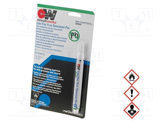 Flux colofoniu fără halogenuri ROL0 9ml - CHEMTRONICS