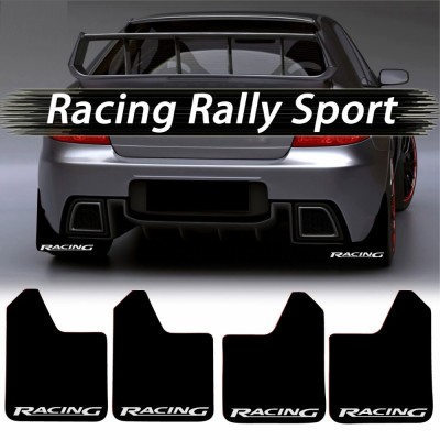 Set 4 Aparatori Noroi SPORT din cauciuc pentru autoturisme, universale, model Racing, dimensiune 30 x 23cm FAVLine Selection foto