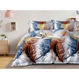 Cumpara ieftin Lenjerie de Pat 4 Piese - Bumbac Satinat - SUZ118