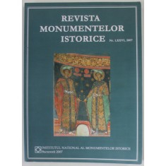 REVISTA MONUMENTELOR ISTORICE , NR. LXXVI , 2007