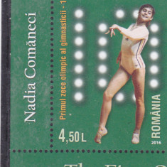 ROMANIA 2016 - NADIA COMANECI - PRIMUL 10, MNH - LP 2113