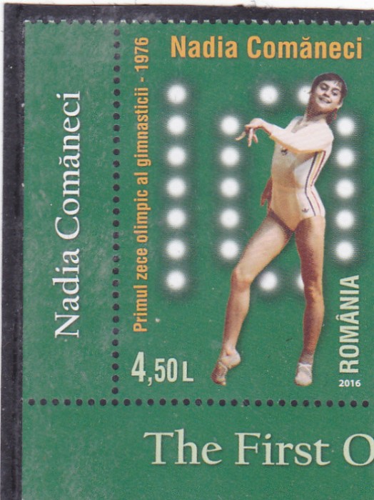 ROMANIA 2016 - NADIA COMANECI - PRIMUL 10, MNH - LP 2113