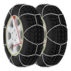 vidaXL Lanțuri antiderapante zăpadă auto, 2 buc., SUV 4x4, 16 mm, 390