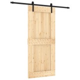 Cumpara ieftin Usa glisanta cu set feronerie, 90x210 cm, lemn masiv de pin