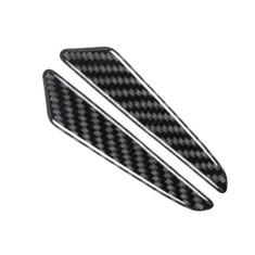 Set 8 elemente de protectie usa &ldquo;Imitatie Carbon&rdquo;, flexibile, autoadezive, culoare Neagra