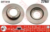 Disc frana TOYOTA HILUX II pick-up (LN8, RN5, LN6, YN6, YN5, LN5, RN6) (1983 - 2005) TRW DF1418