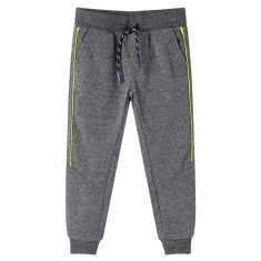 Pantaloni de trening pentru copii, gri melanj, 140
