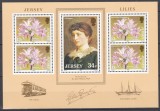 Jersey 1986 - Crini din Jersey, Colita, MNH