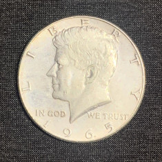 Moneda argint half dollar 1965