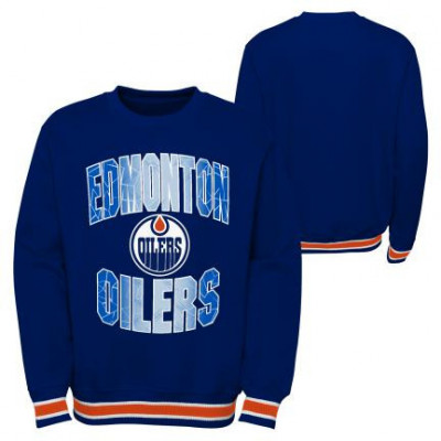 Edmonton Oilers hanorac cu glugă pentru copii Blueliner Crew Neck - Dětsk&amp;eacute; XL (14 - 16 let) foto