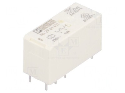 Releu electromagnetic DPDT 230VAC 8A 5mm foto