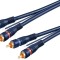 Cablu 2RCA t-t 5m albastru cu remote
