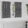 Draperie cu perdele 2 pcs Gri 140 x 140 cm Catifea