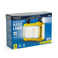 Lampa multifunctionala de mana cu panou solar