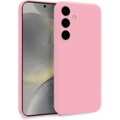 Husa Soft Touch, slim, ALC Mobile, anti soc, compatibila cu Samsung Galaxy S25 Plus, Roz Pal Tpu foto