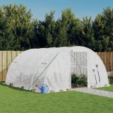 Seră cu cadru din oțel, alb, 16 m&sup2;, 4x4x2 m
