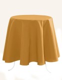 Fata De Masa Nelson 180cm Diametru, Culoare Mustar, 100% Poliester