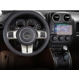 Folie Protectie Navigatie Jeep Compass 2011-2016, Duragon, protectie Display Navigatie, silicon Transparent, Anti-zgarieturi, kit instalare