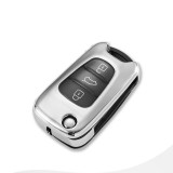 Husa Cheie Auto HYUNDAI TPU+PC Silver Cheie Briceag (Hyundai I30,Ix35) AutoProtect KeyCars, Oem