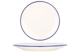 Rinart Farfurie pentru cină - Blue Edge - Porţelan - 27 cm - set de 6