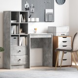 vidaXL Birou de scris Gri beton Plăci de particule 60 x 40 x 76 cm