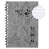 Caiețel Notițe, Office Style, Gri, Format A6, 50 File, Hartie de 70 g/mp, Copertă Moale, Spirala, Oem