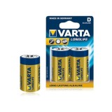 BATERIE ALCALINA LR20 BLISTER 2 BUC VARTA LONGLIFE