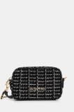 Valentino Bags poșetă TWEED culoarea negru, VBS9JP51