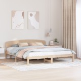 vidaXL Cadru de Pat cu Tăblie 180x200 cm Lemn Masiv de Pin