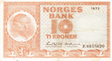 Norvegia 10 Kroner 1973 P-31f Seria 6655620