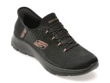 Pantofi sport SKECHERS negri, 150128, din material textil