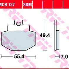 Set placute frana TRW MCB727 - Gilera Runner VX - VXR 125-200cc - Piaggio DNA - Super Hexagon 50-250cc - Vespa Granturismo - GTS 125-250cc