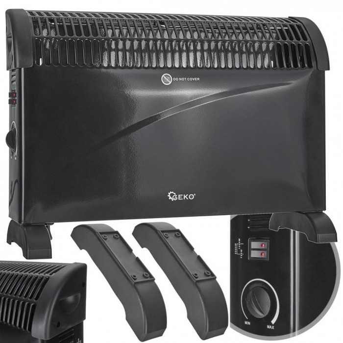 Convector electric cu termostat, 2000 W, Geko G80437