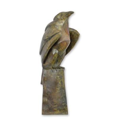 Vultur-statueta din bronz cu un soclu dreptungiular TBF-47 foto