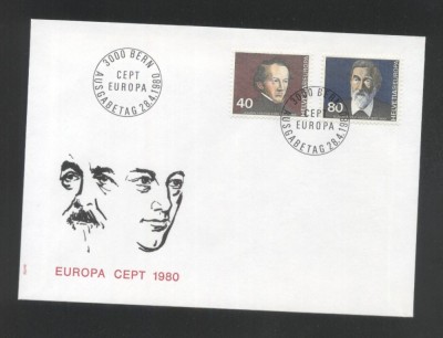 Switzerland 1980 Europa CEPT Mi.685-686 FDC UN.012 foto