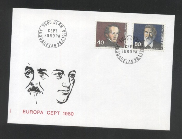 Switzerland 1980 Europa CEPT Mi.685-686 FDC UN.012