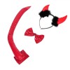 Set Deghizare Diavol, 3 Piese, Rosu, Oem