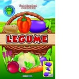 Legume. Carte de colorat cu abtibilduri (format A4)