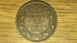 India Britanica - moneda de colectie - 1/4 quarter anna 1919 - George V - bronz - stare buna !