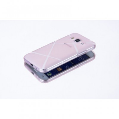 Husa Ultra Slim X-LINE Samsung J500 Galaxy J5 Pink foto