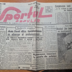 sportul popular 11 februarie 1946-joe louis-billy conn,liceul ch. sincai,tir