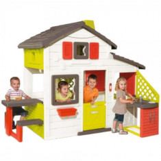 Casuta pentru Copii cu Bucatarie Friends Playhouse, 217 x 155 x 172 cm foto