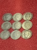 Lot 9 monede Elvetia: 20 rappen (1881 + 1883 + 1884 + 1885 + 1887 + 1891 + 1893 + 1897 + 1901) [poze]