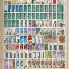 D.D.R..Lot peste 1.000 buc. timbre stampilate KL.9