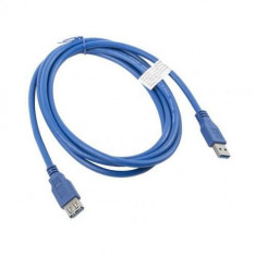 Cablu de conectare cu incarcare rapida Lanberg, USB Micro /B(tata)->USB A(tata) 3.0 ,1.8, Albastru