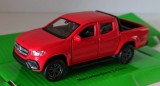 Macheta Mercedes Benz X-Class 2017 Truck rosu - Welly 1/36