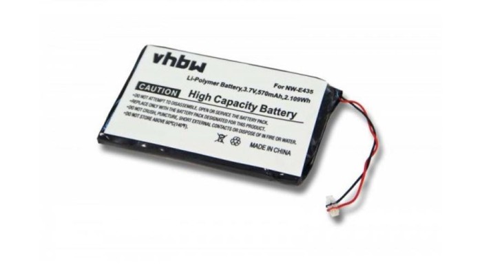 Baterie VHBW MP3-Player pentru Sony NW-E435, NW-E435F, NWZ-E436, NWZ-E436F, NWZ-E436FBLK, NWZ-E436FBLU, NWZ-E436FPNK,