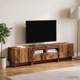 Cumpara ieftin Set de 3 piese pentru TV cu LED EDE Lemn vechi Lemn prelucrat