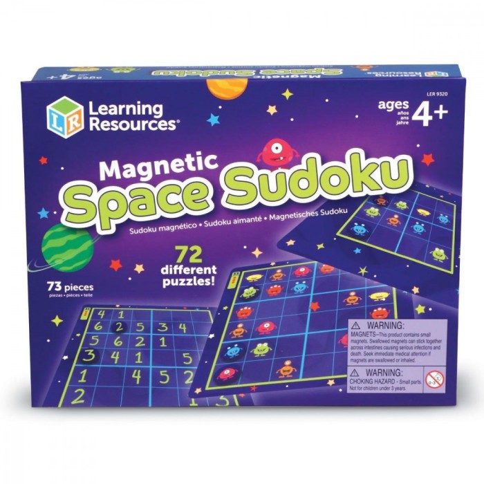 Sudoku magnetic - Calatorie in spatiu PlayLearn Toys