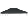 VidaXL Acoperiș de pavilion, 2 niveluri, antracit, 4x3 m, 310 g/m&sup2;